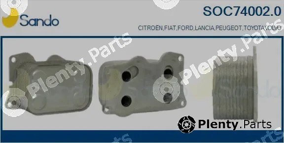 Sando SOC74002.0 — Oil Cooler, engine oil