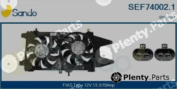 Sando SEF74002.1 — Electric Motor, radiator fan