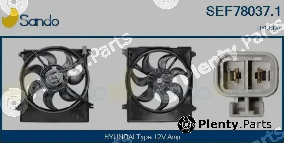 Sando SEF78037.1 — Electric Motor, radiator fan
