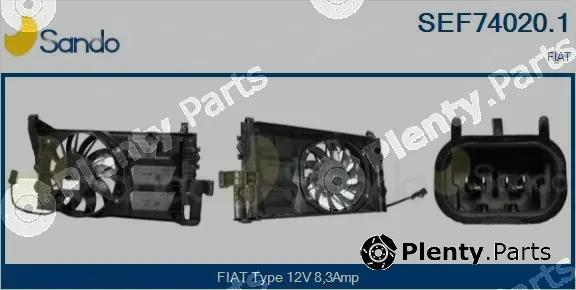 Sando SEF74020.1 — Electric Motor, radiator fan