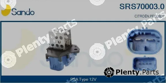 Sando SRS70003.0 — Series resistor, electric motor (radiator fan)