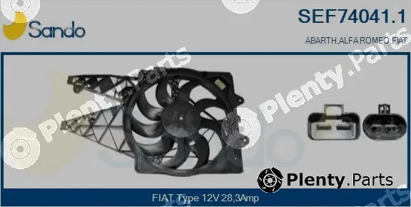 Sando SEF74041.1 — Electric Motor, radiator fan