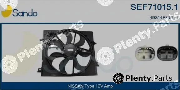 Sando SEF71015.1 — Electric Motor, radiator fan