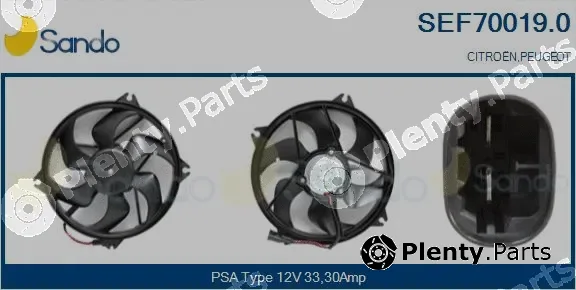 Sando SEF70019.0 — Electric Motor, radiator fan