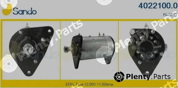 Sando 4022100.0 — Alternator, starter