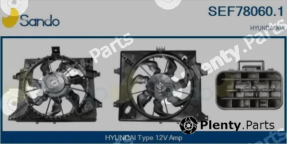 Sando SEF78060.1 — Electric Motor, radiator fan