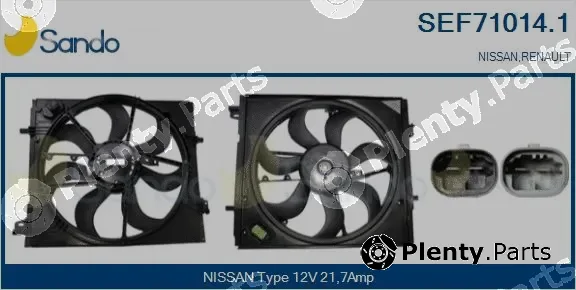 Sando SEF71014.1 — Electric Motor, radiator fan