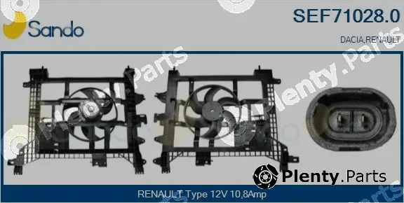 Sando SEF71028.0 — Electric Motor, radiator fan