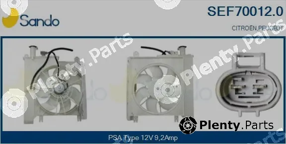Sando SEF70012.0 — Electric Motor, radiator fan