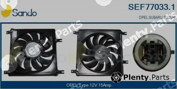 Sando SEF77033.1 — Electric Motor, radiator fan