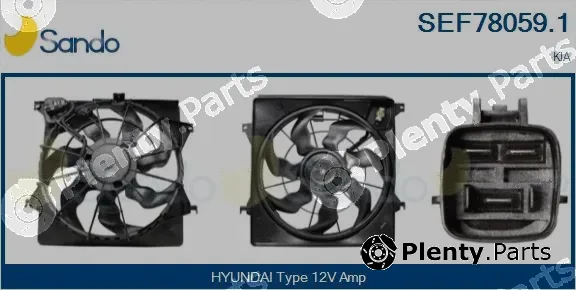 Sando SEF78059.1 — Electric Motor, radiator fan
