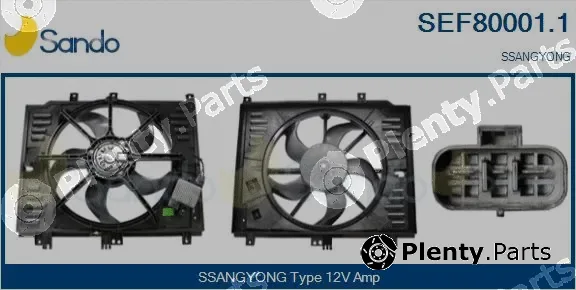 Sando SEF80001.1 — Electric Motor, radiator fan