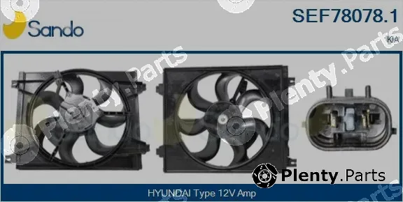 Sando SEF78078.1 — Electric Motor, radiator fan