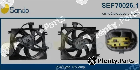 Sando SEF70026.1 — Electric Motor, radiator fan