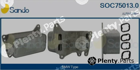 Sando SOC75013.0 — Oil Cooler, engine oil