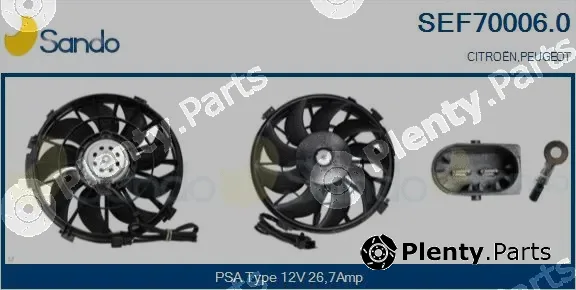 Sando SEF70006.0 — Electric Motor, radiator fan