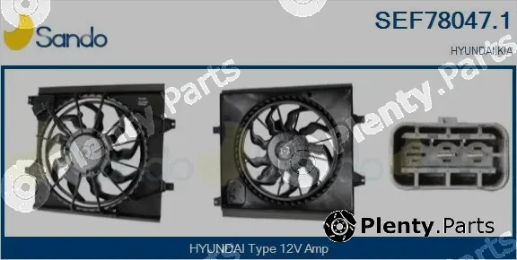 Sando SEF78047.1 — Electric Motor, radiator fan