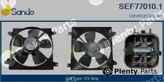Sando SEF77010.1 — Electric Motor, radiator fan