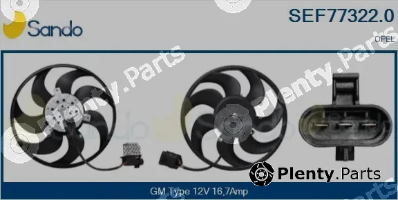 Sando SEF77322.0 — Fan, engine cooling