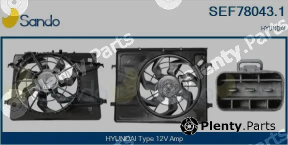 Sando SEF78043.1 — Electric Motor, radiator fan