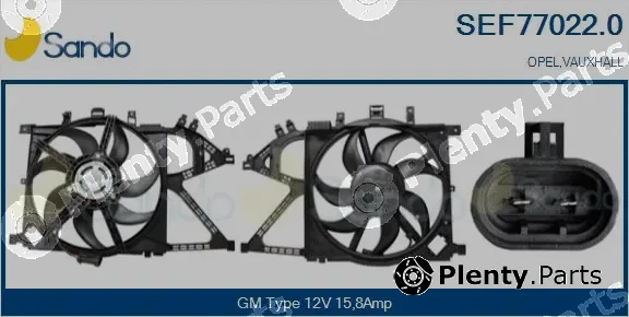 Sando SEF77022.0 — Electric Motor, radiator fan