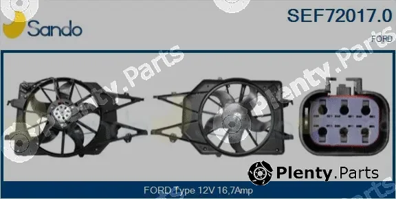 Sando SEF72017.0 — Electric Motor, radiator fan