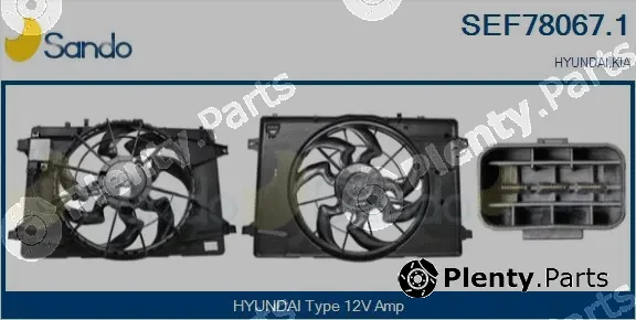 Sando SEF78067.1 — Electric Motor, radiator fan