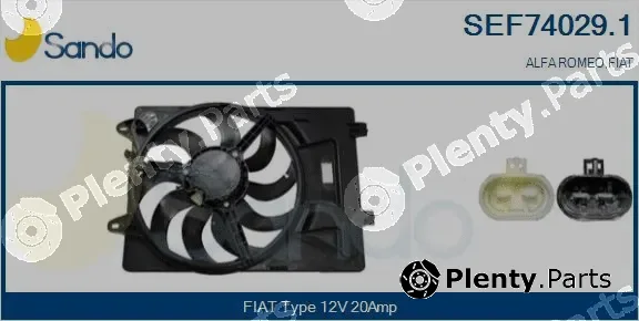 Sando SEF74029.1 — Electric Motor, radiator fan