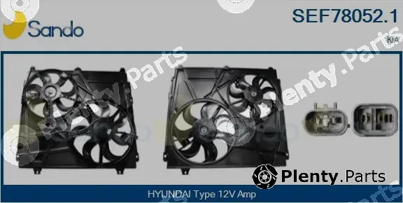 Sando SEF78052.1 — Electric Motor, radiator fan