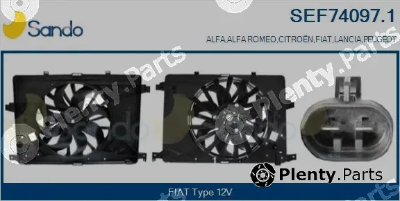 Sando SEF74097.1 — Electric Motor, radiator fan