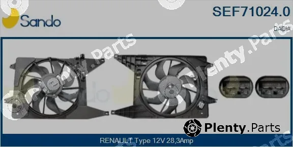 Sando SEF71024.0 — Electric Motor, radiator fan