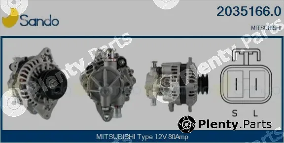 Sando 2035166.0 — Alternator