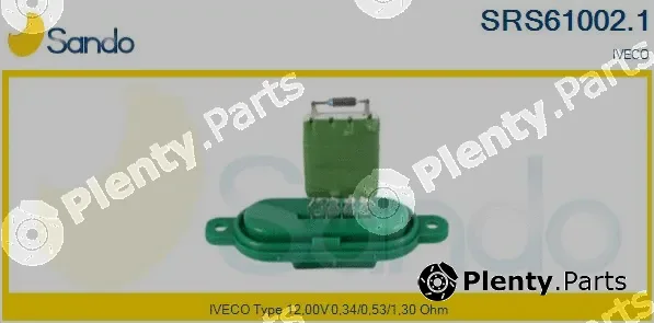 Sando SRS61002.1 — Resistor, interior blower