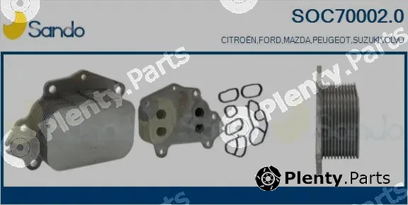 Sando SOC70002.0 — Oil Cooler, engine oil
