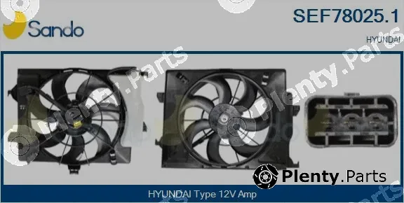 Sando SEF78025.1 — Electric Motor, radiator fan
