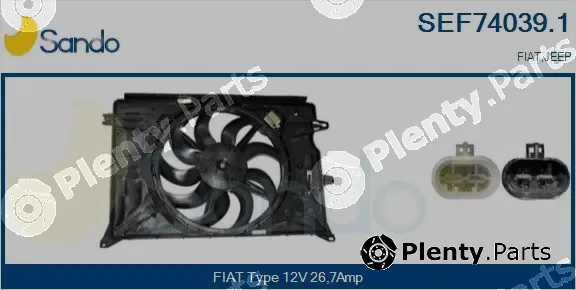 Sando SEF74039.1 — Electric Motor, radiator fan