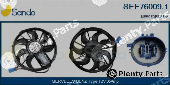 Sando SEF76009.1 — Electric Motor, radiator fan