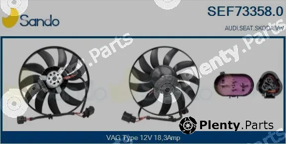 Sando SEF73358.0 — Fan, engine cooling