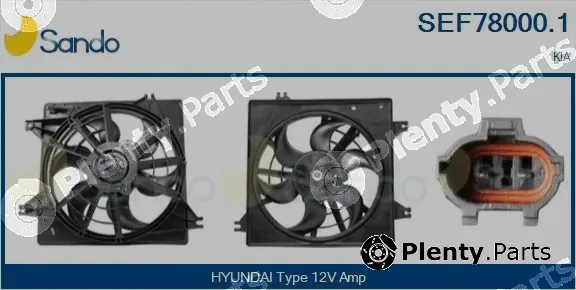 Sando SEF78000.1 — Electric Motor, radiator fan