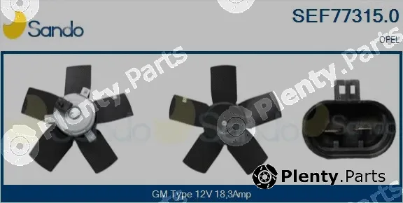 Sando SEF77315.0 — Fan, engine cooling