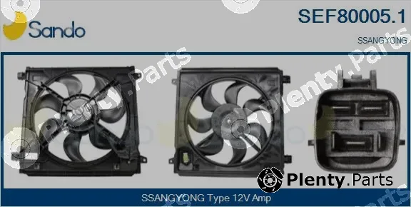 Sando SEF80005.1 — Electric Motor, radiator fan