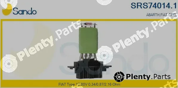 Sando SRS74014.1 — Resistor, interior blower