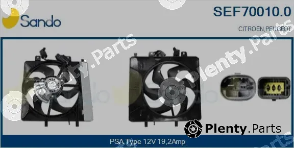 Sando SEF70010.0 — Electric Motor, radiator fan
