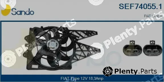 Sando SEF74055.1 — Electric Motor, radiator fan
