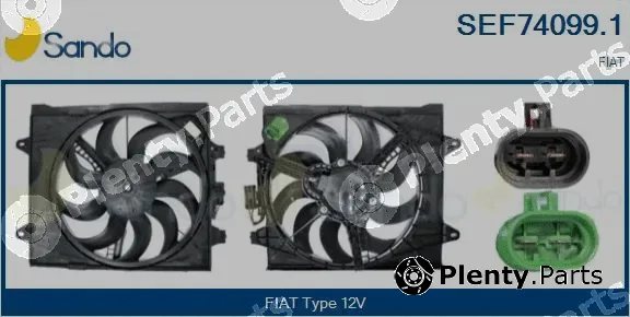 Sando SEF74099.1 — Electric Motor, radiator fan