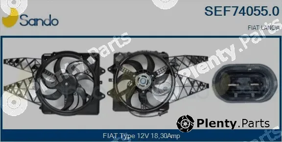Sando SEF74055.0 — Electric Motor, radiator fan