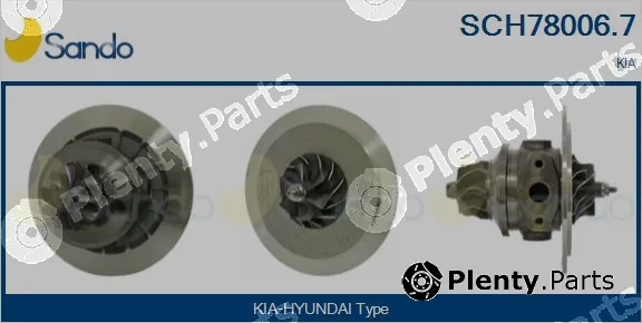 Sando SCH78006.7 — Core assembly, turbocharger