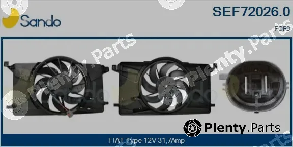 Sando SEF72026.0 — Electric Motor, radiator fan