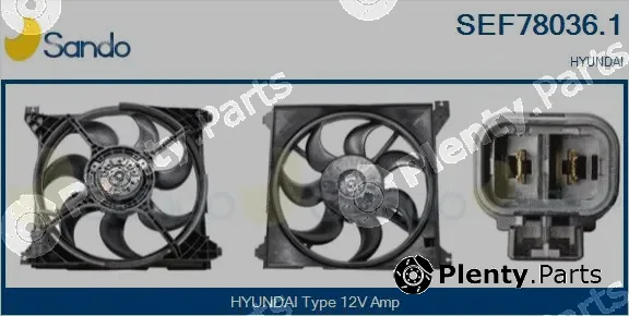 Sando SEF78036.1 — Electric Motor, radiator fan