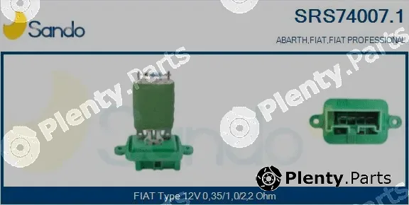 Sando SRS74007.1 — Resistor, interior blower